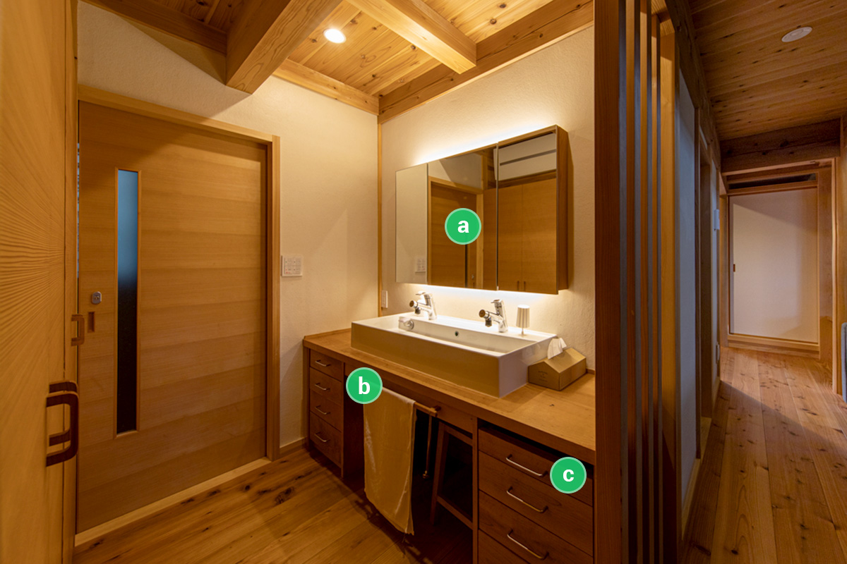 フルオーダーの洗面台